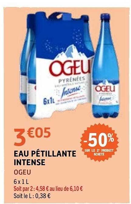 EAU PÉTILLANTE INTENSE OGEU