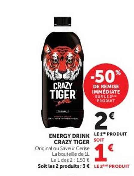 ENERGY DRINK CRAZY TIGER