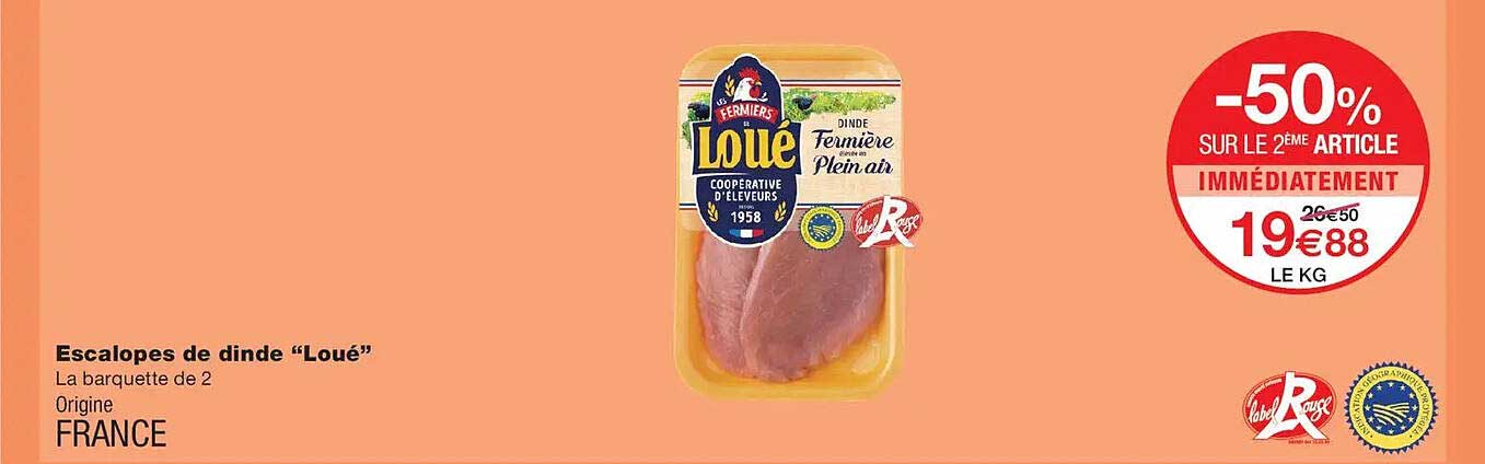 Escalopes de dinde “Loué”