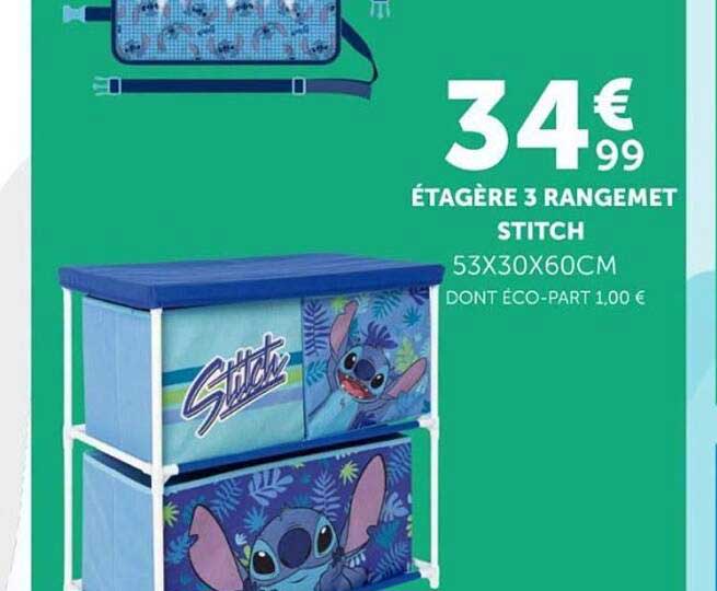 ÉTAGÈRE 3 RANGEMENT STITCH