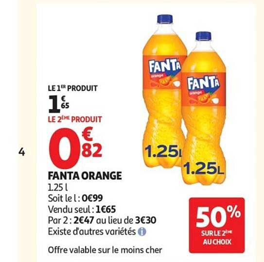 FANTA ORANGE 1.25 l