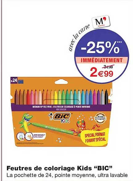 Feutres de coloriage Kids “BIC”