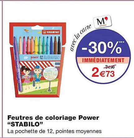 Feutres de coloriage Power “STABILO”
