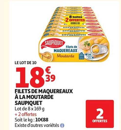 FILETS DE MAQUEREAUX À LA MOUTARDE SAUPIQUET