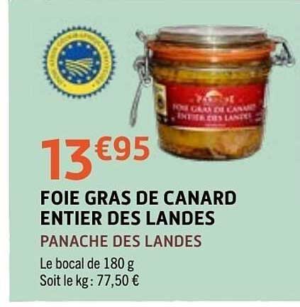 FOIE GRAS DE CANARD ENTIER DES LANDES
