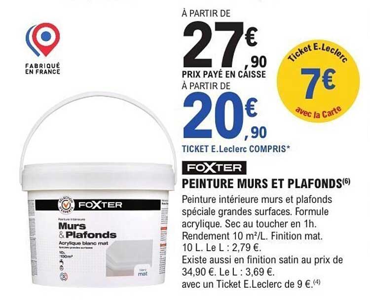 FOXTER PEINTURE MURS ET PLAFONDS