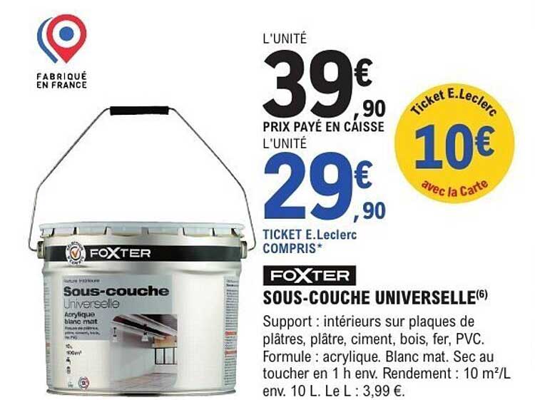 FOXTER SOUS-COUCHE UNIVERSELLE