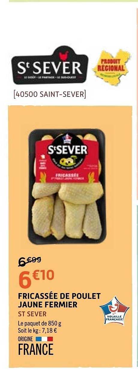 FRICASSÉE DE POULET JAUNE FERMIER