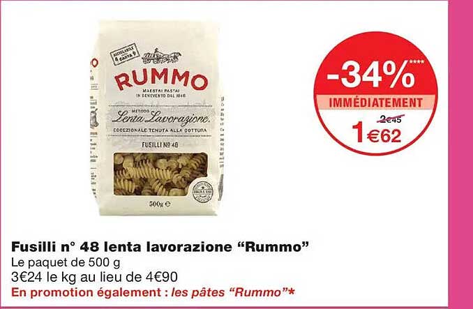 Fusilli n° 48 lenta lavorazione “Rummo”
