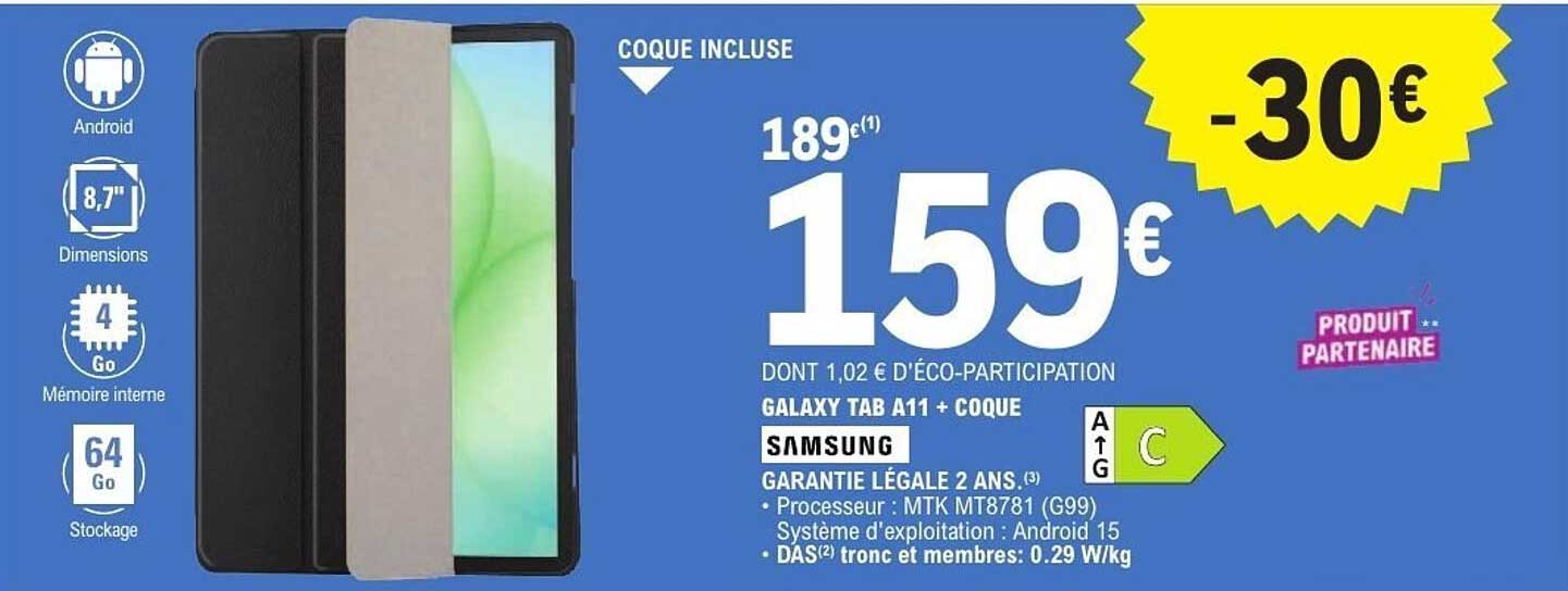 GALAXY TAB A11 + COQUE