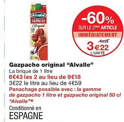 Gazpacho original “Alvalle”