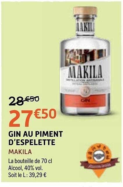 GIN AU PIMENT D'ESPELETTE MAKILA