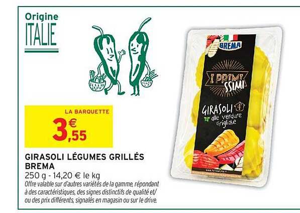 GIRASOLI LÉGUMES GRILLÉS BREMA