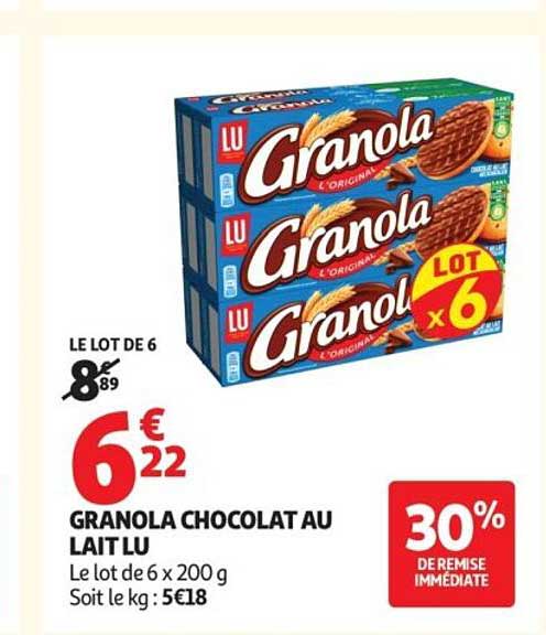 GRANOLA CHOCOLAT AU LAIT LU