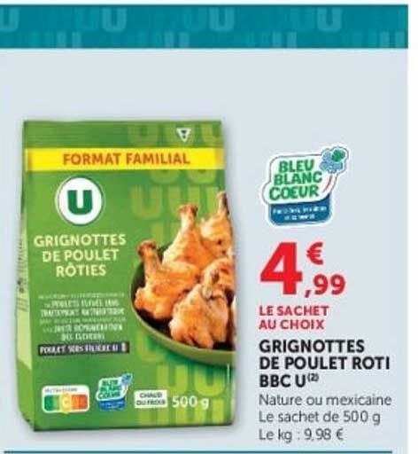 GRIGNOTTES DE POULET ROTIES