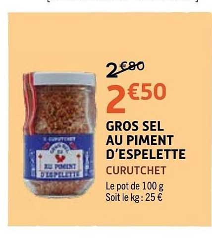 GROS SEL AU PIMENT D'ESPELETTE CURUCHET