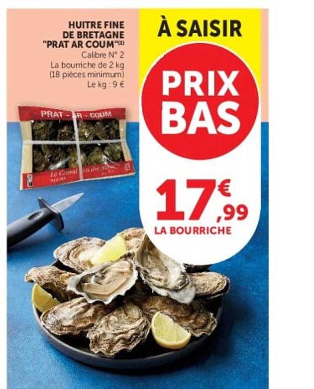 HUITRE FINE DE BRETAGNE "PRAT AR COUM"