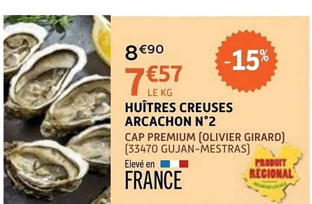 HUÎTRES CREUSES ARCACHON N°2
