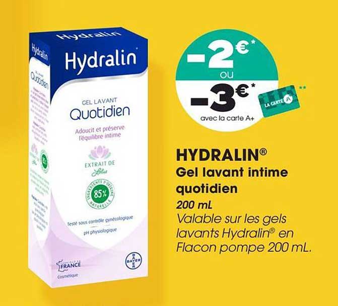 HYDRALIN® Gel lavant intime quotidien 200 mL