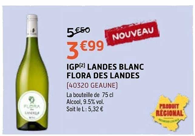 IGP² LANDES BLANC FLORA DES LANDES