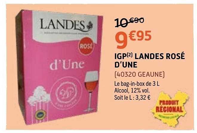 IGP[2] LANDES ROSÉ D’UNE
