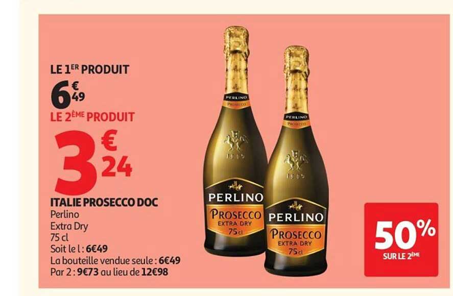 ITALIE PROSECCO DOC Perlino Extra Dry 75 cl