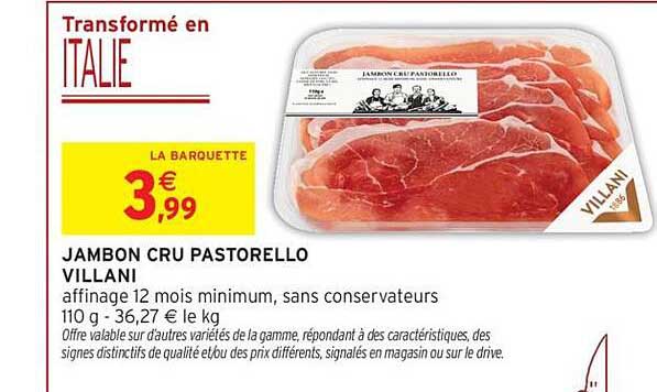JAMBON CRU PASTORELLO VILLANI