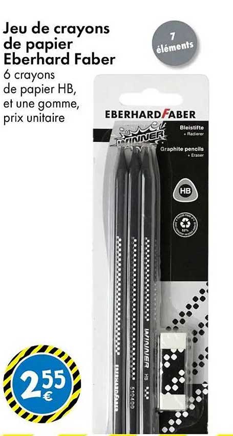 Jeu de crayons de papier Eberhard Faber