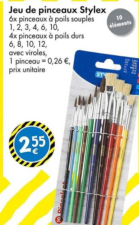 Jeu de pinceaux Stylex