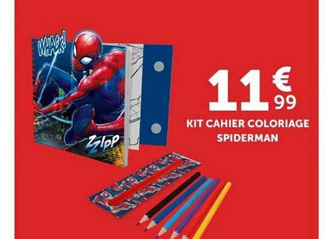 KIT CAHIER COLORIAGE SPIDERMAN
