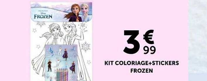 KIT COLORIAGE+STICKERS FROZEN