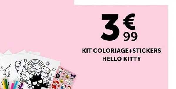 KIT COLORIAGE+STICKERS HELLO KITTY
