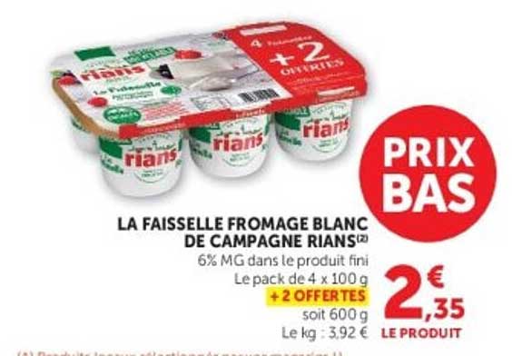 LA FAISSELLE FROMAGE BLANC DE CAMPAGNE RIANS (2)