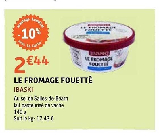 LE FROMAGE FOUETTÉ IBASKI