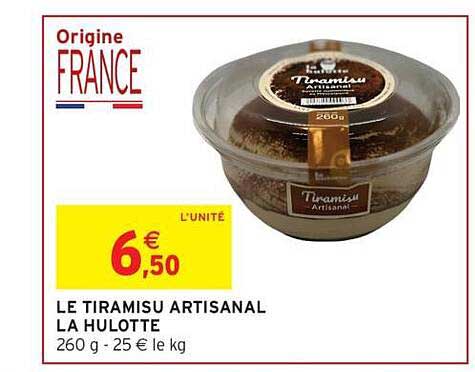 LE TIRAMISU ARTISANAL LA HULOTTE