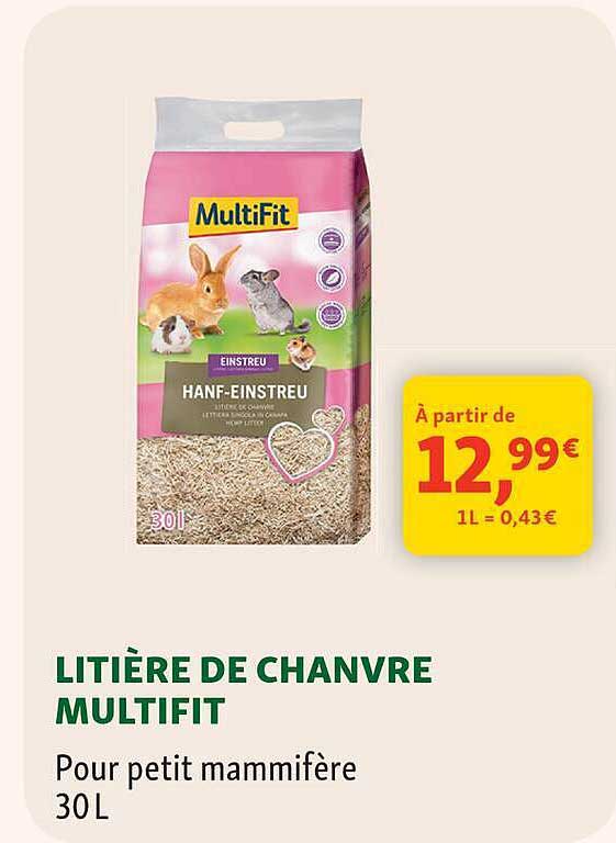 LITIÈRE DE CHANVRE MULTIFIT