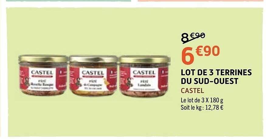 LOT DE 3 TERRINES DU SUD-OUEST