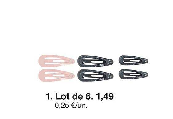 Lot de 6.