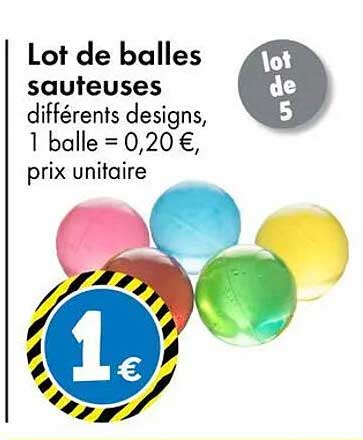 Lot de balles sauteuses