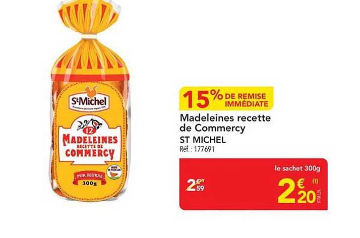 Madeleines recette de Commercy ST MICHEL