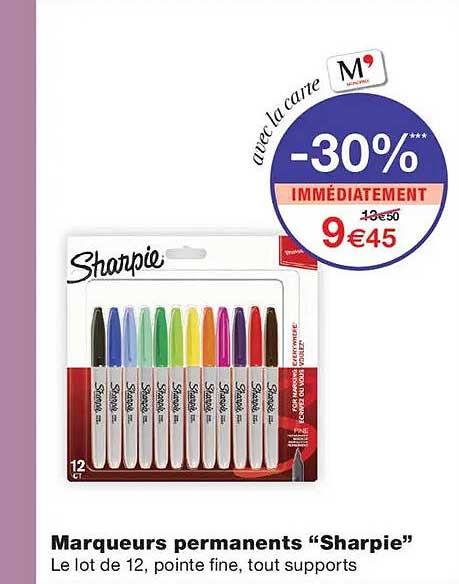 Marqueurs permanents “Sharpie”