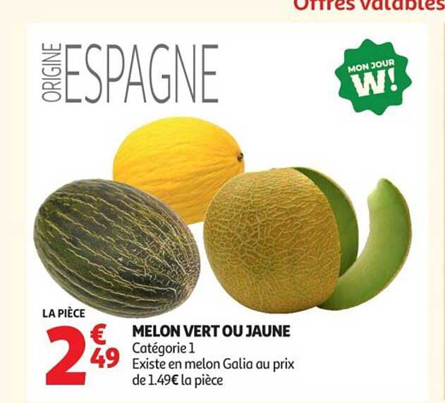 MELON VERT OU JAUNE