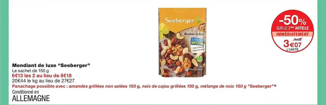 Mendiant de luxe “Seeberger”