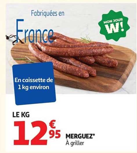 Merguez* À griller