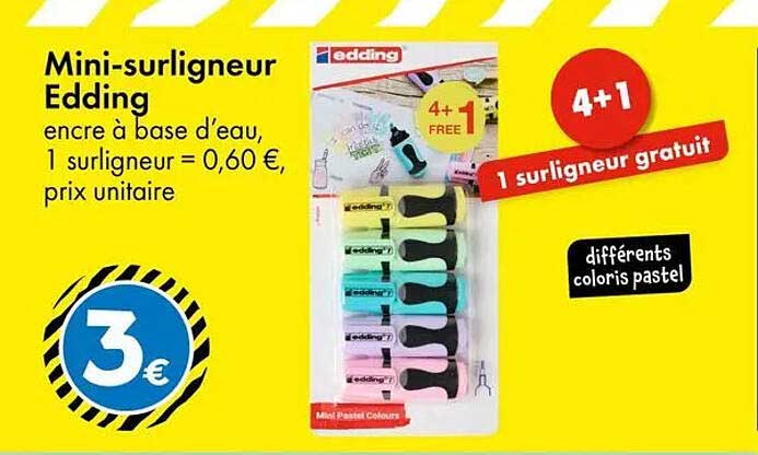 Mini-surligneur Edding