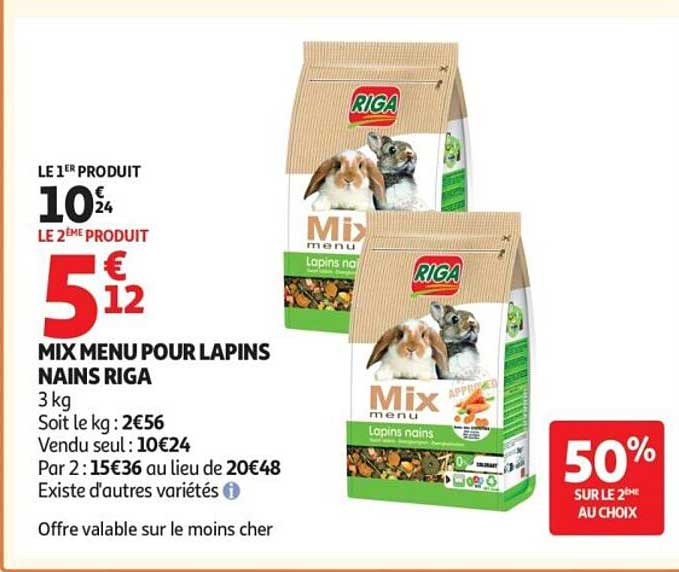 MIX MENU POUR LAPINS NAINS RIGA