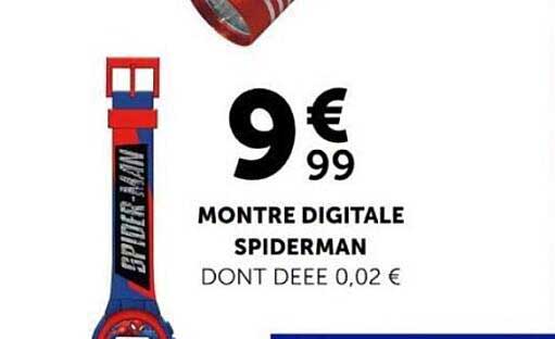 MONTRE DIGITALE SPIDERMAN