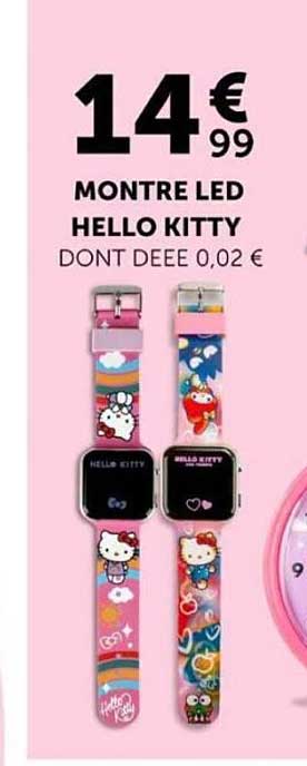 MONTRE LED HELLO KITTY