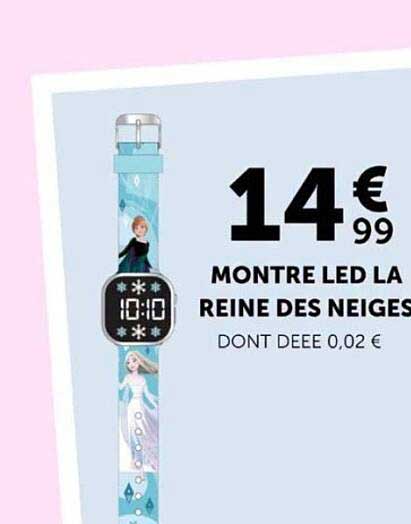 MONTRE LED LA REINE DES NEIGES
