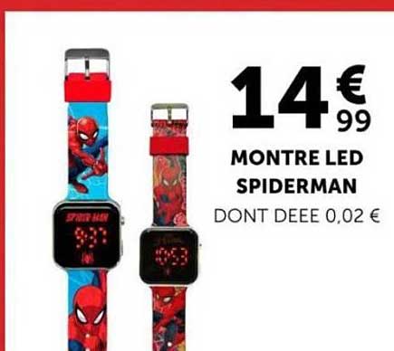MONTRE LED SPIDERMAN